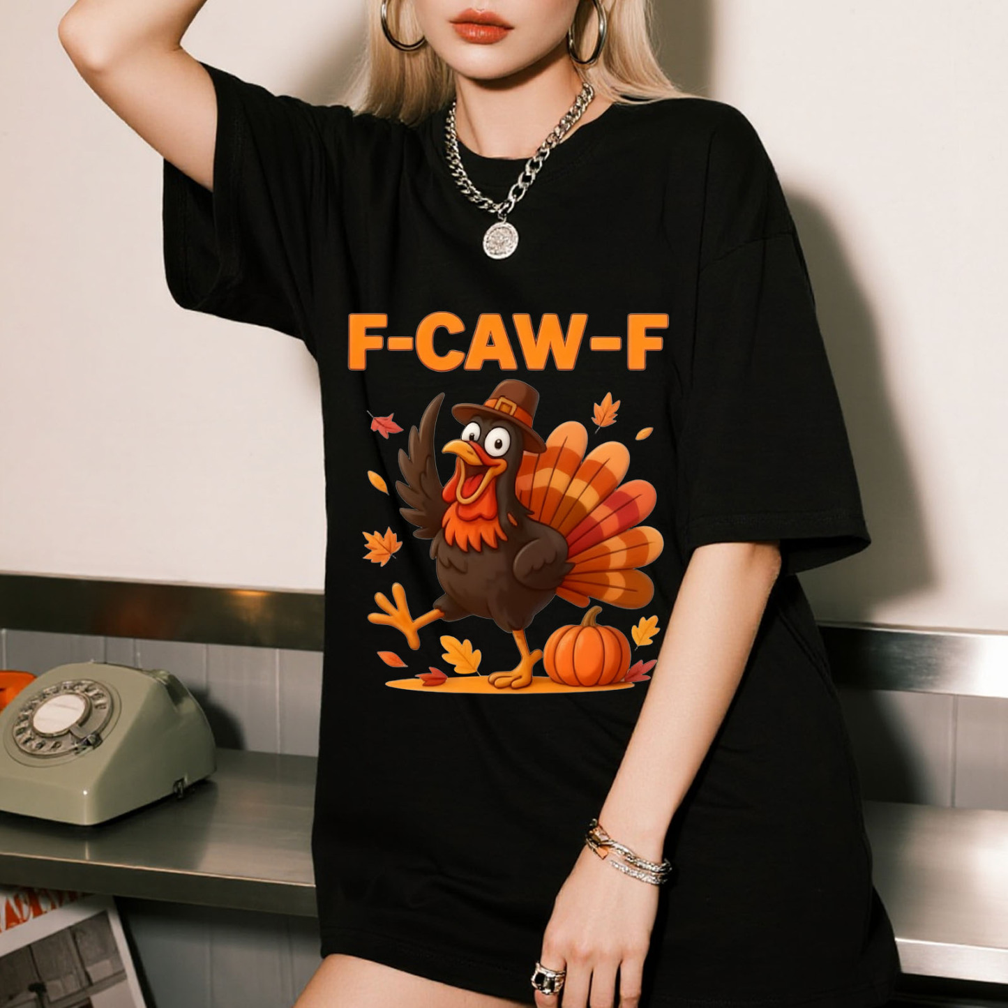 Funny F-Caw-F Chicken Design Caw Unisex T-Shirt