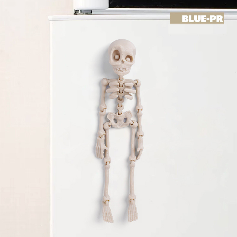 Skull Luminous Fridge Magnet Funny Prank Fun Fridge Magnet Halloween Gift