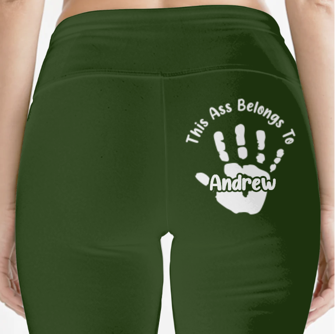 Reserved For One Lucky Hand - Personalized Custom Women Leggings - Gifts For Wife, Anniversary