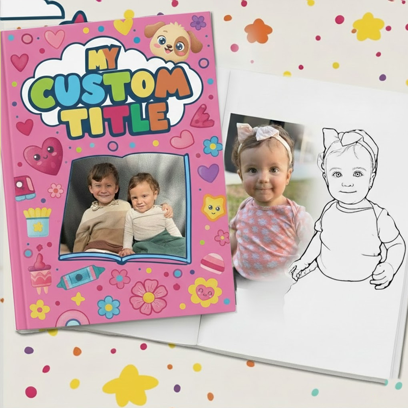 Custom Coloring Book Turn Photos to Coloring Books