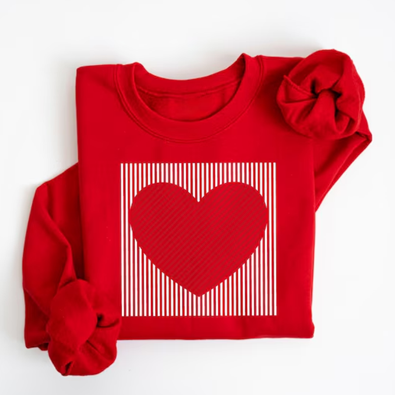 Retro Valentines Heart Sweatshirt, Cute Love Sweatshirt, Womens Valentines Hearts Sweatshirt, Teacher Valentine Sweatshirt, Mom Heart Shirt