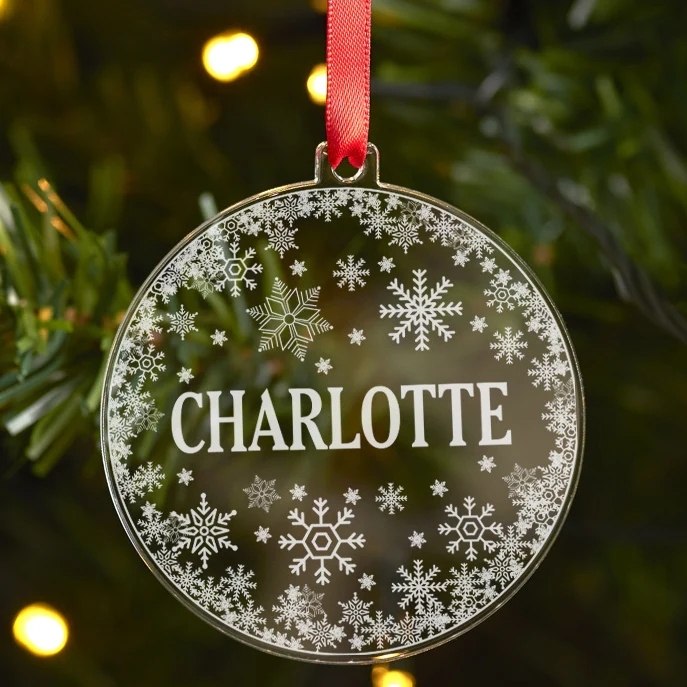 Personalized Snowflake Christmas Decoration