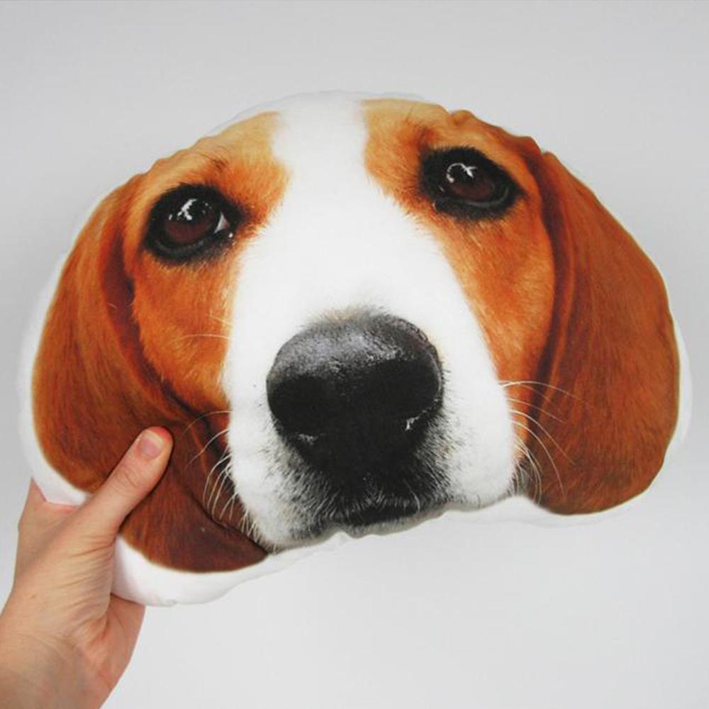 Custom Dog Head Photo Face Pillow 3D Portrait Pillow	 - MyFaceBoxer