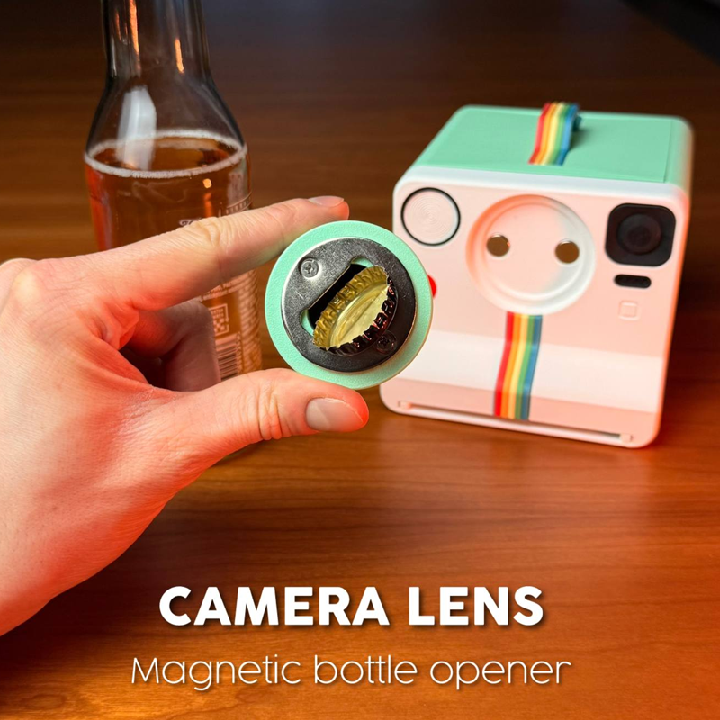 Polaroid Coasters Custom Photo Coasters Container with Bottle Opener