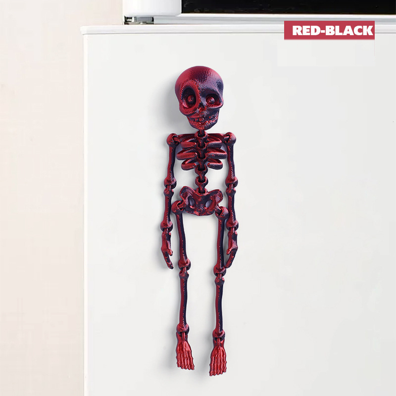 Skull Luminous Fridge Magnet Funny Prank Fun Fridge Magnet Halloween Gift