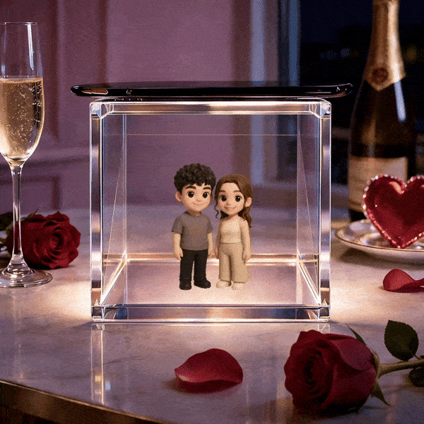 Holographic Lumina Boxes For Lovers | High-Transmittance Holographic Material Image Holographic House Valentine's Day Gift