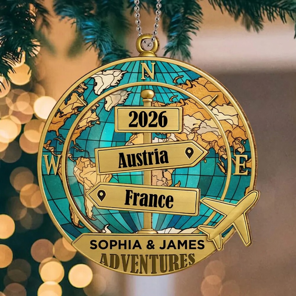 Destination Of All Year - Personalized Custom Acrylic Ornament 商品缩略图