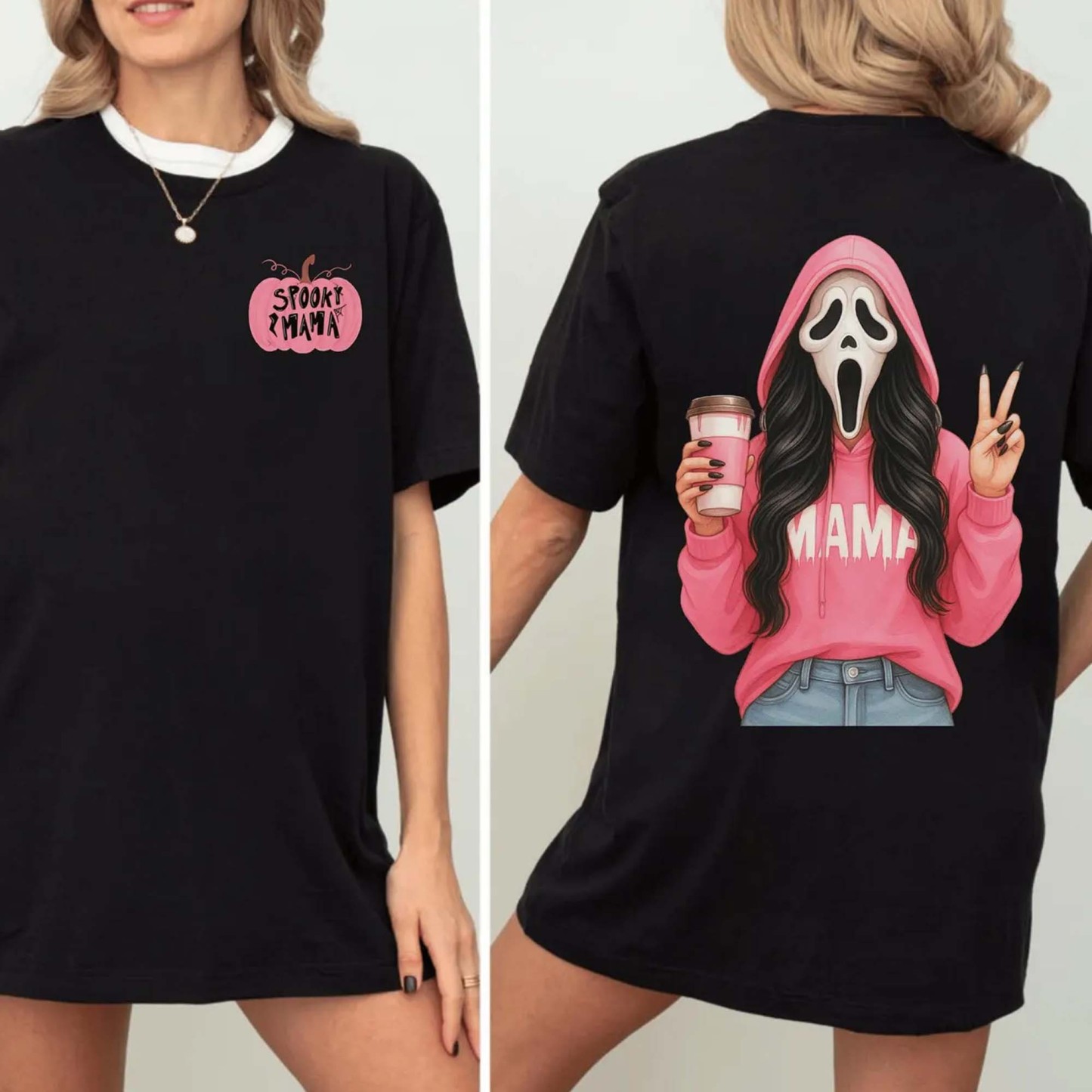 Pink Spooky MaMa Hoodie