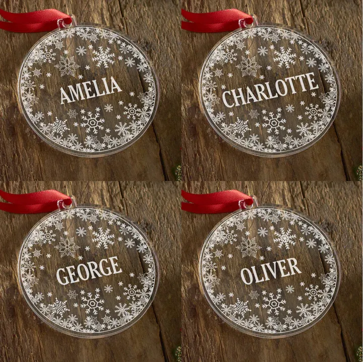 Personalized Snowflake Christmas Decoration