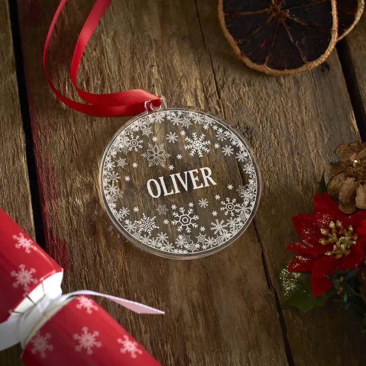 Personalized Snowflake Christmas Decoration