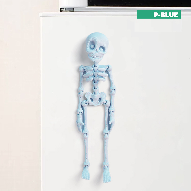 Skull Luminous Fridge Magnet Funny Prank Fun Fridge Magnet Halloween Gift