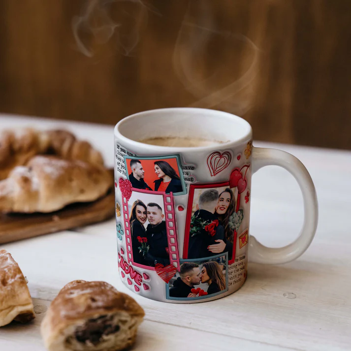 Custom Photo Mug Couple Mug Valentine Gift for Couple