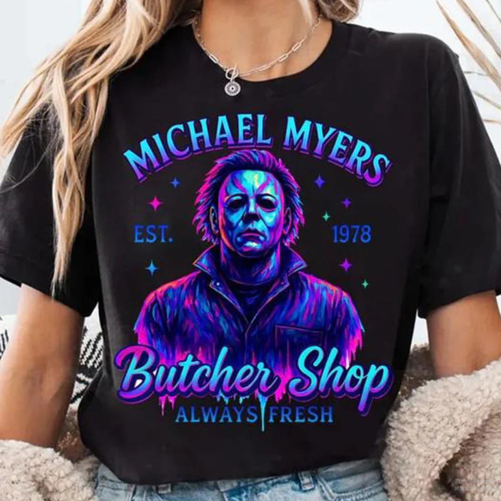 Halloween Neon Horror Characters T-Shirt / Sweatshirt / Hoodie