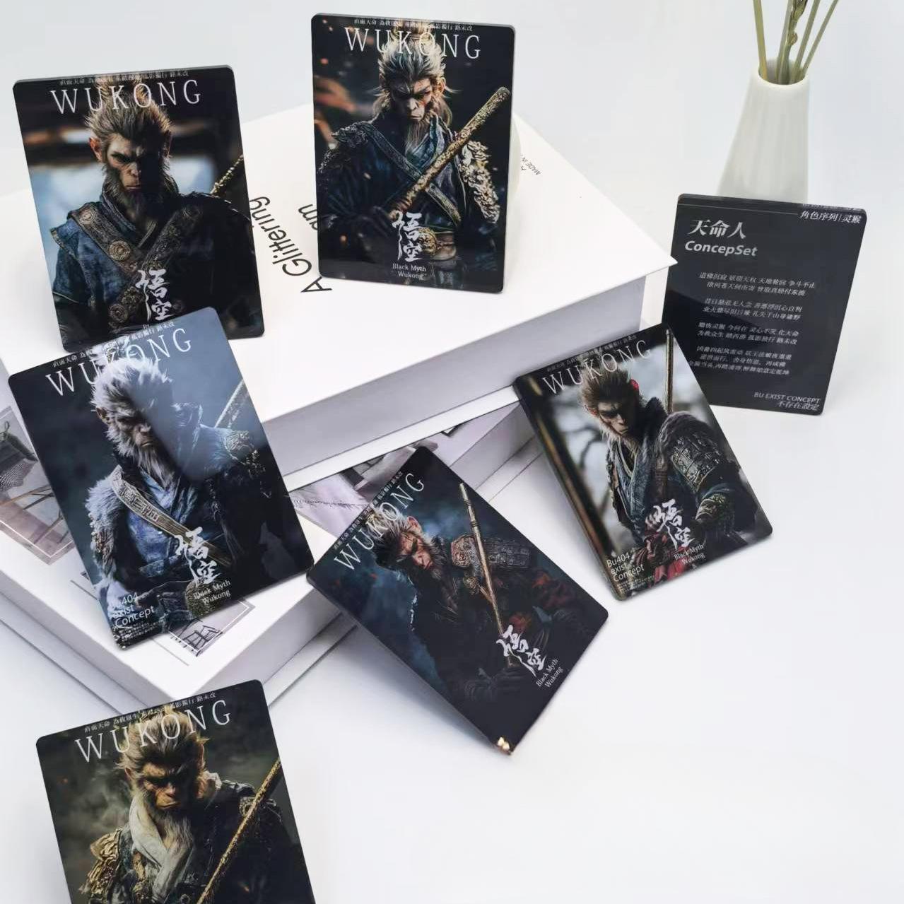 Black Myth Wukong Acrylic Commemorative Card Black Myth Series Card Gift for Friends Fans of the Black Myth - MyFaceBoxer