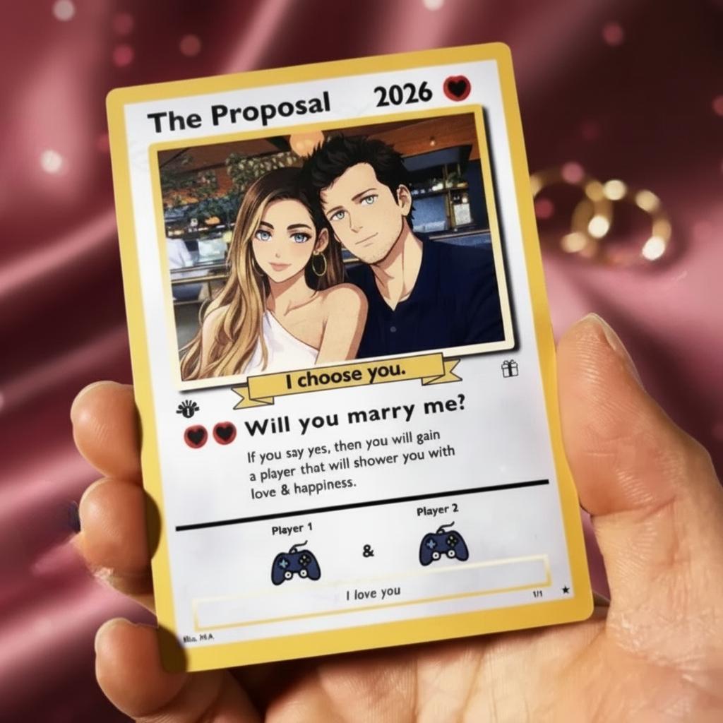 Personalized Valentine's Day Power Couple Card, Custom Anniversary Car