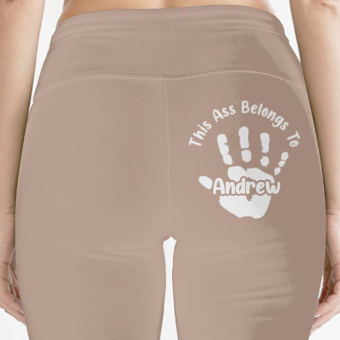 Reserved For One Lucky Hand - Personalized Custom Women Leggings - Gifts For Wife, Anniversary