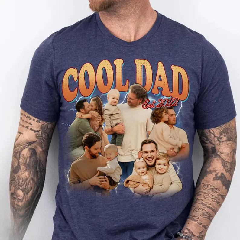 Custom Bootleg Dad Shirt Personalized Best Dad Ever Shirt Cool Dad Shirt Gift Fathers Day Gift