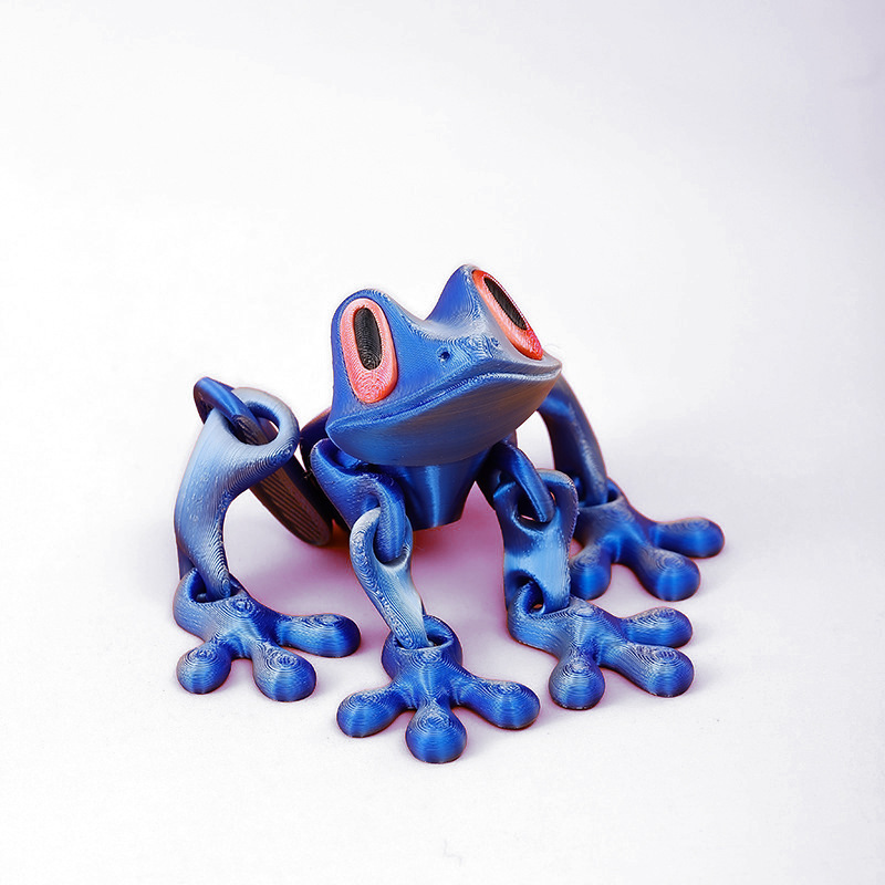 3D Printed Magnetic Frog: Articulated Desk Decor & Stress Relief