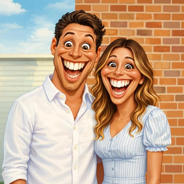 Personalised Wooden Cartoon Style Photo Keychain Customized Date Gift for Couple - MyfaceboxerAU