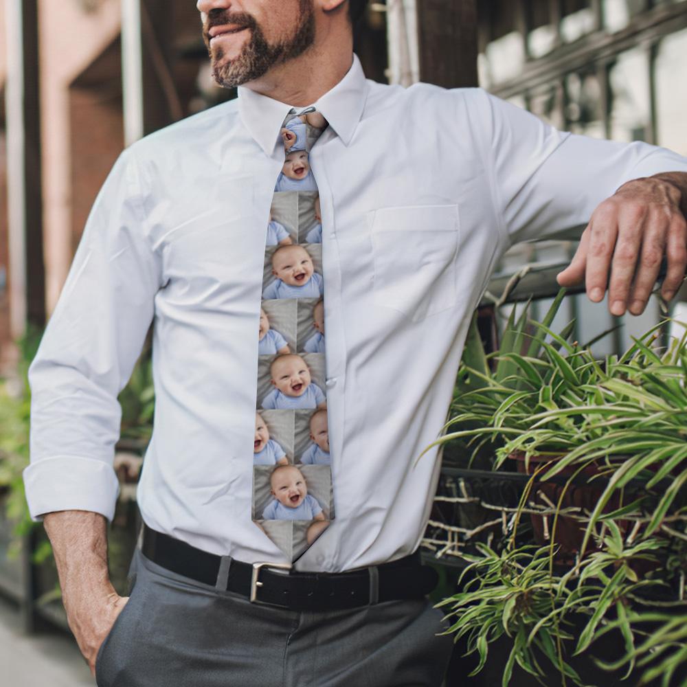 Custom Photo Face On Necktie - MyFaceBoxerAU