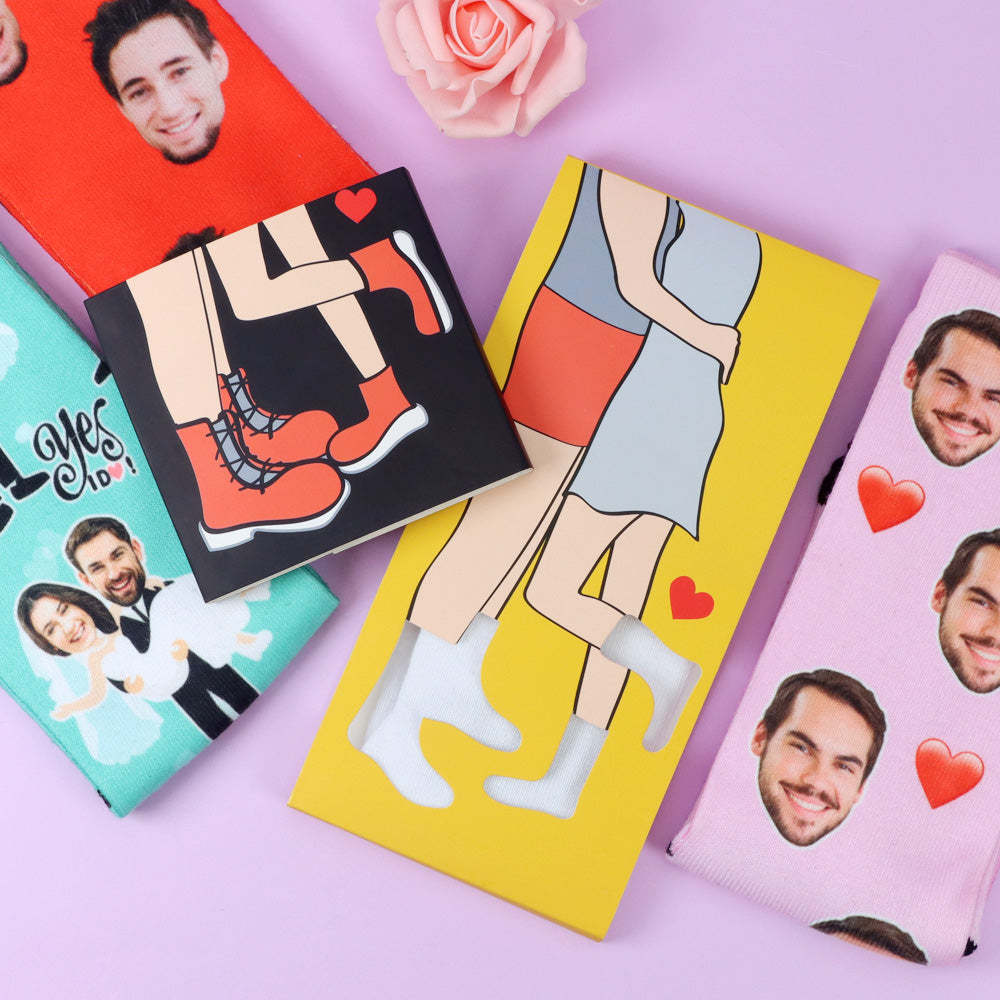 Valentine Socks Packaging - MyFaceBoxerAU