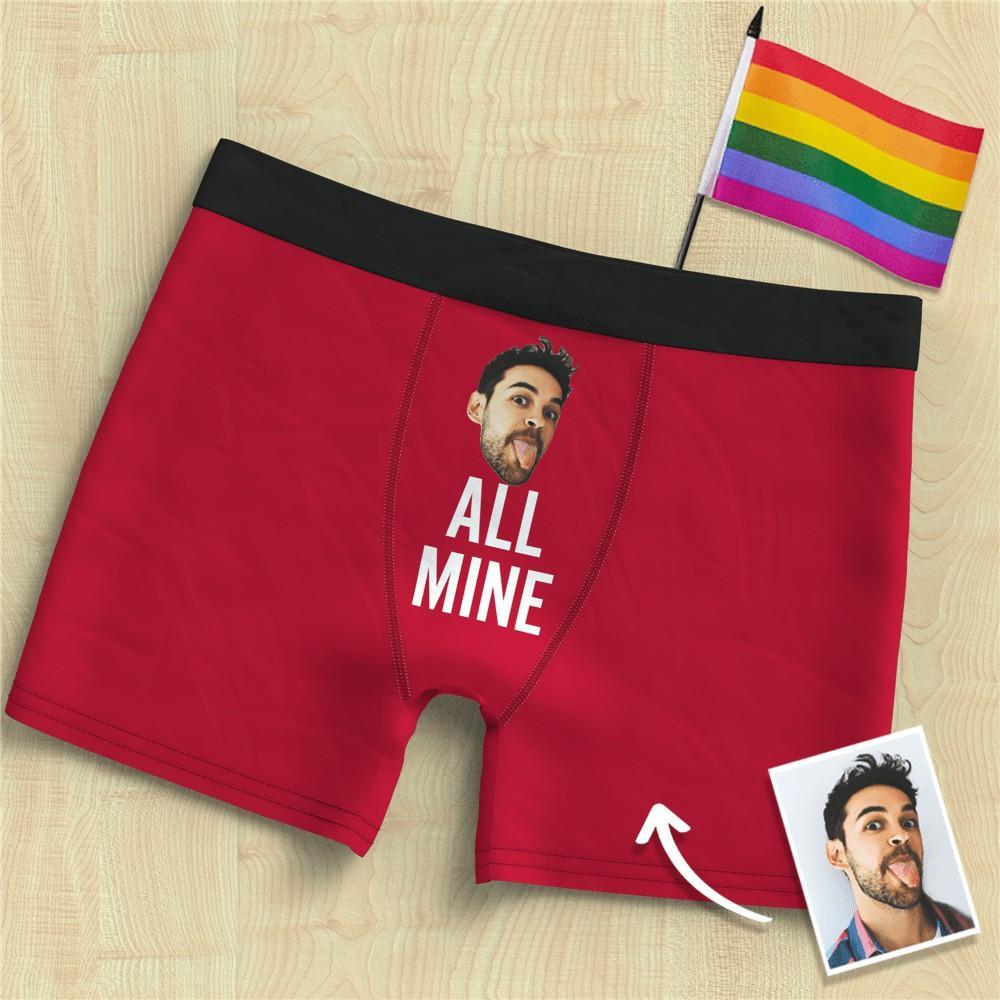 Men's Face On Boxer Shorts All Mine Underwear - MyFaceBoxerAU