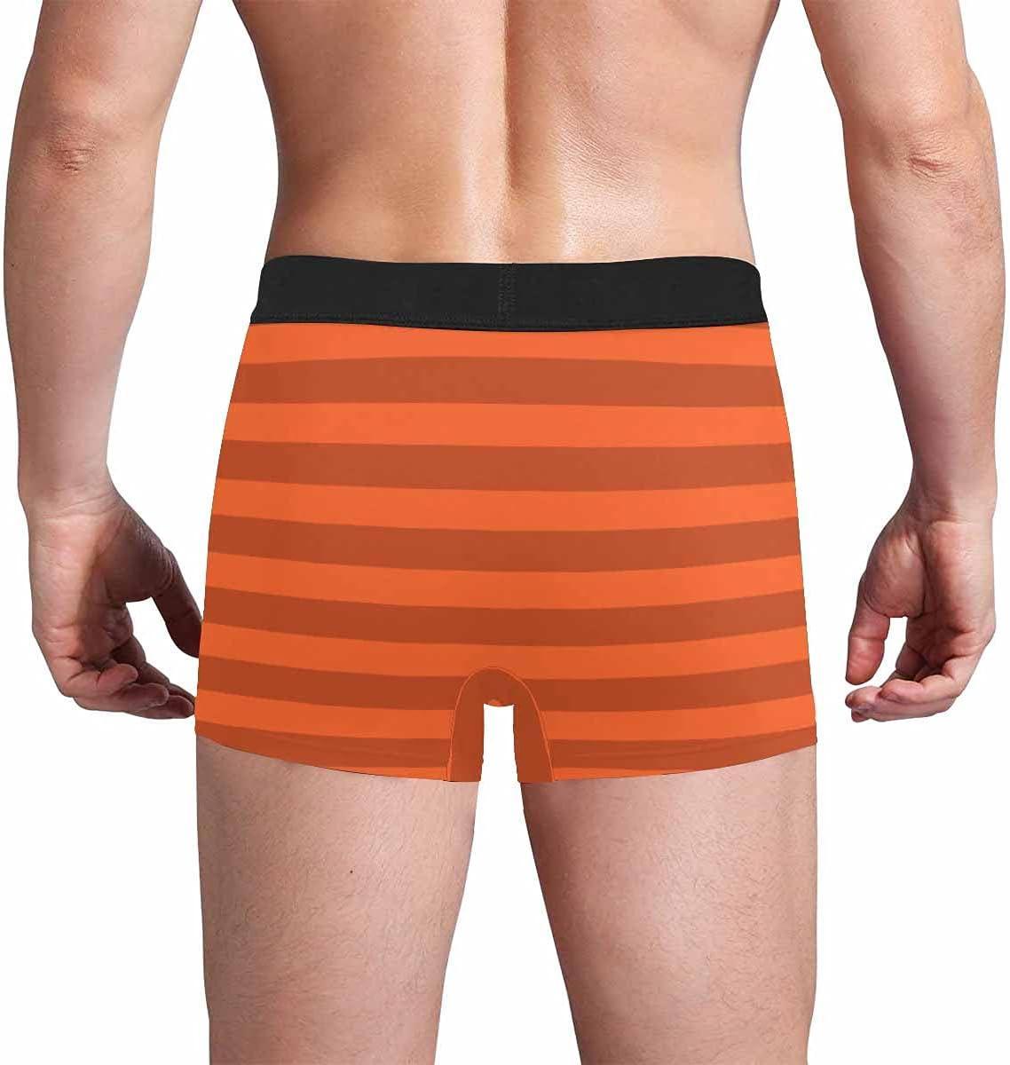 Personalized Face Men's Boxer Briefs Underwear Shorts Underpants with Photo Just Turn It On All Gray Stripe - MyfaceboxerAU