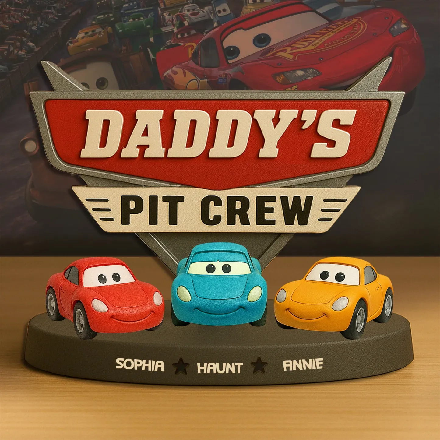 Cars Dad Plaque - Gift For Father -