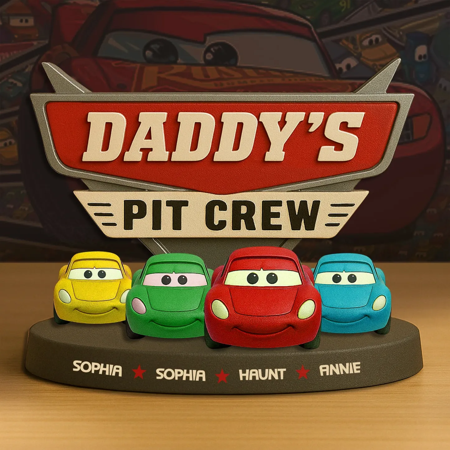 Cars Dad Plaque - Gift For Father -