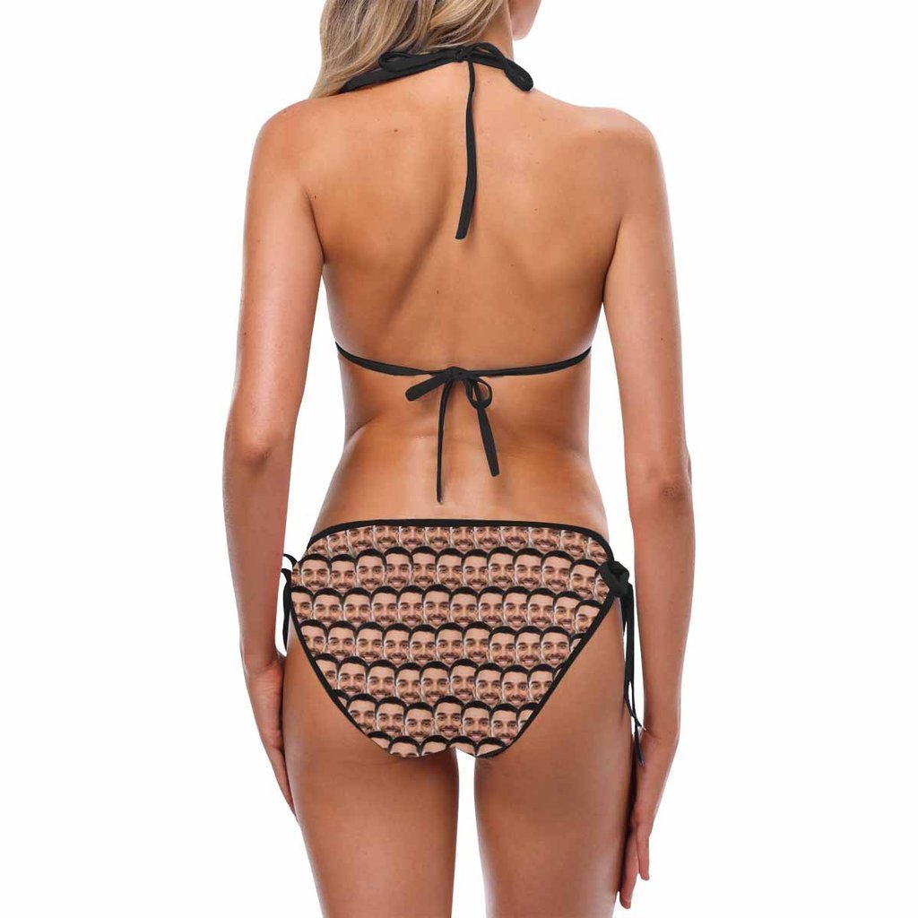 Custom Face Bikini Women's Sexy Photo Segmented Swimsuit - Mash - MyFaceBoxer