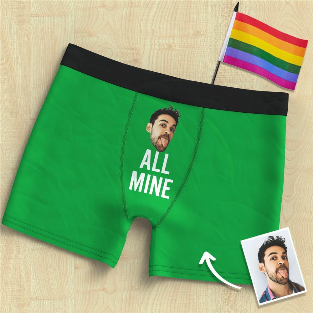 Men's Face On Boxer Shorts All Mine Underwear - MyFaceBoxerAU