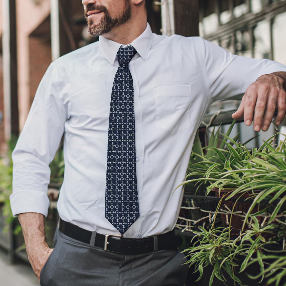 Custom Photo On Lattice Necktie - MyFaceBoxerAU