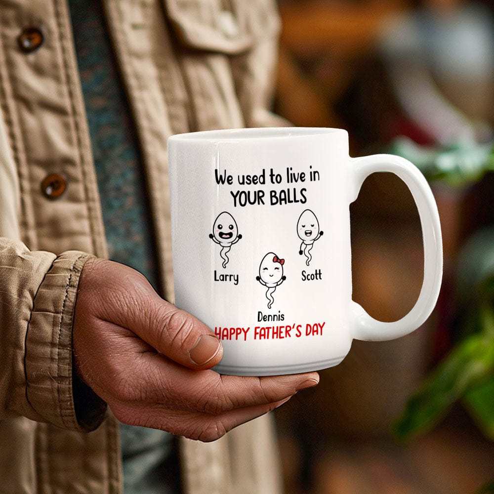 Personalized Names Mug Gifts Little Kids We Used To Lived In Custom Mugs Father's Day Gifts for Dad for Grandpa