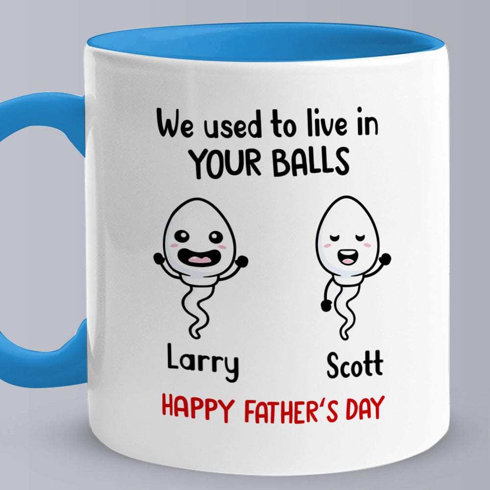 Personalized Names Mug Gifts Little Kids We Used To Lived In Custom Mugs Father's Day Gifts for Dad for Grandpa