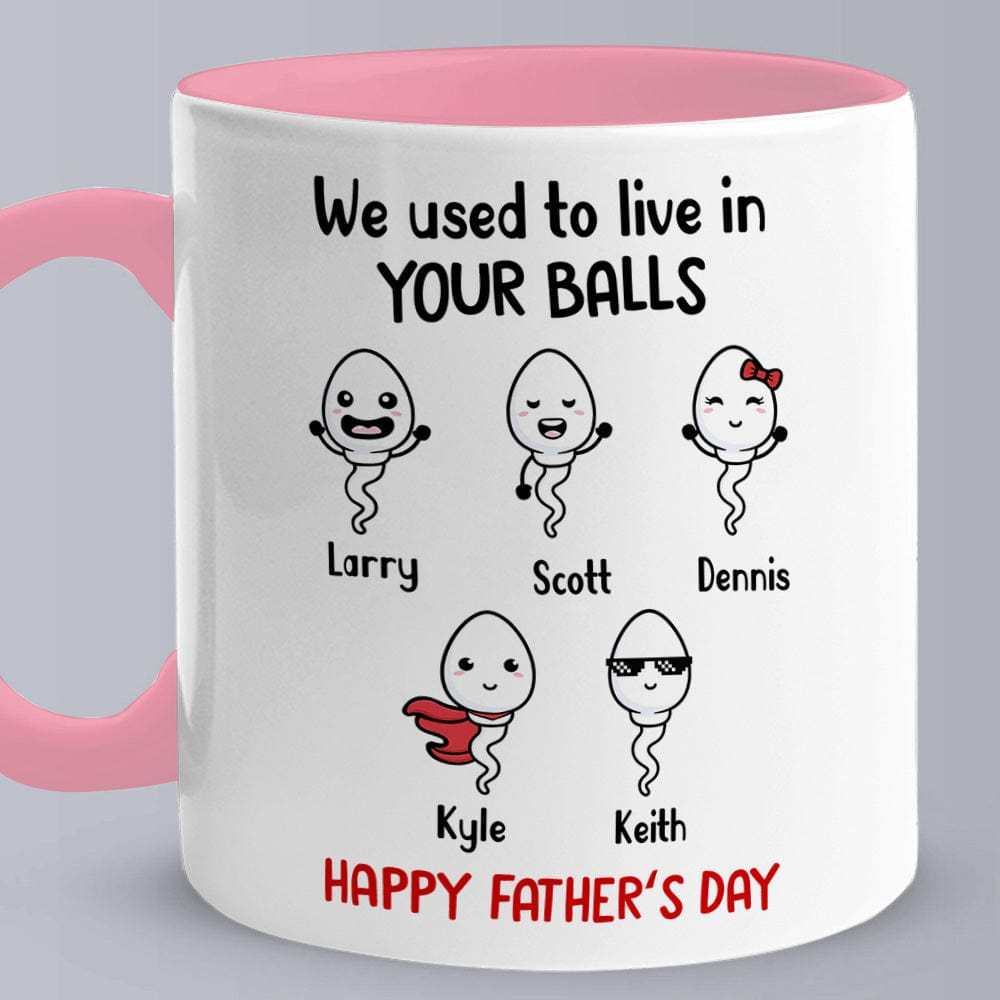 Personalized Names Mug Gifts Little Kids We Used To Lived In Custom Mugs Father's Day Gifts for Dad for Grandpa