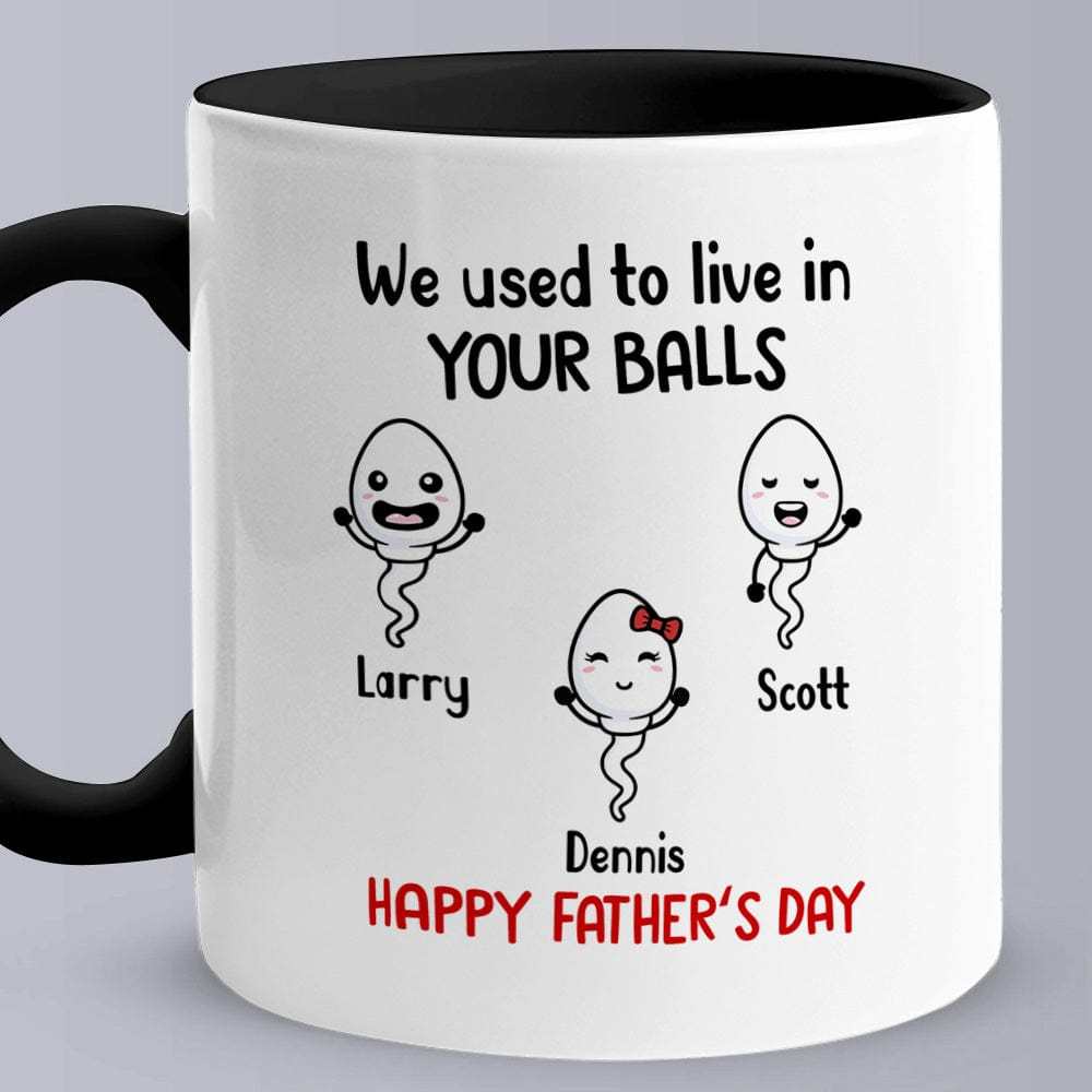 Personalized Names Mug Gifts Little Kids We Used To Lived In Custom Mugs Father's Day Gifts for Dad for Grandpa