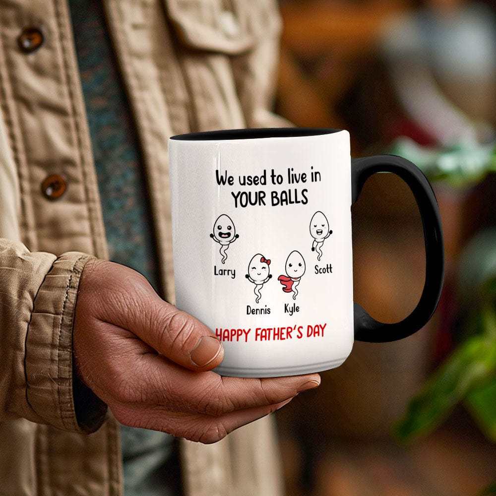 Personalized Names Mug Gifts Little Kids We Used To Lived In Custom Mugs Father's Day Gifts for Dad for Grandpa