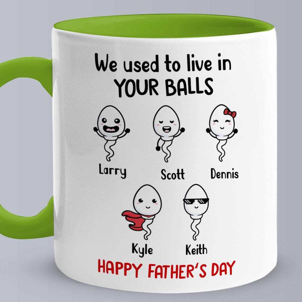 Personalized Names Mug Gifts Little Kids We Used To Lived In Custom Mugs Father's Day Gifts for Dad for Grandpa