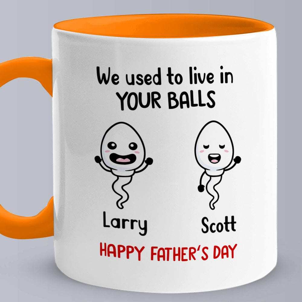 Personalized Names Mug Gifts Little Kids We Used To Lived In Custom Mugs Father's Day Gifts for Dad for Grandpa