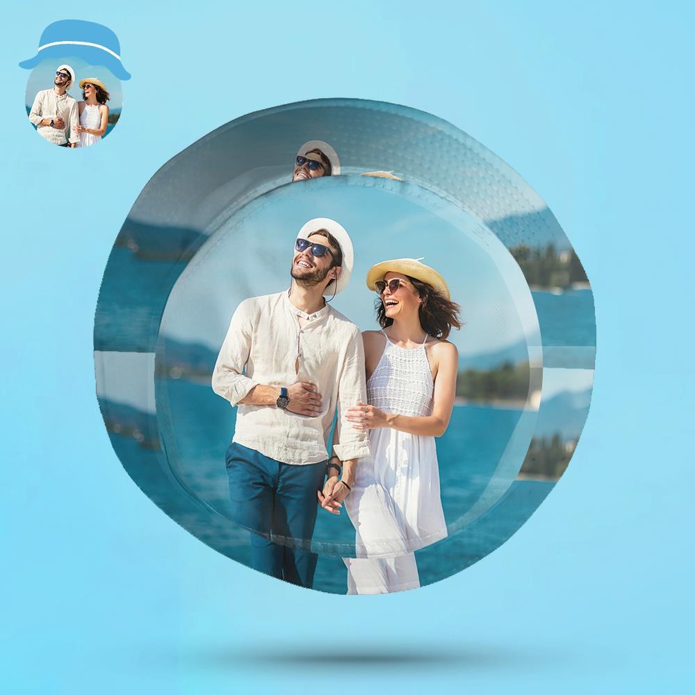 Custom Bucket Hat Unisex Photo Bucket Hat Personalize Wide Brim Outdoor Summer Cap Hiking Beach Sports Hats Gift for Lover - MyFaceBoxerAU