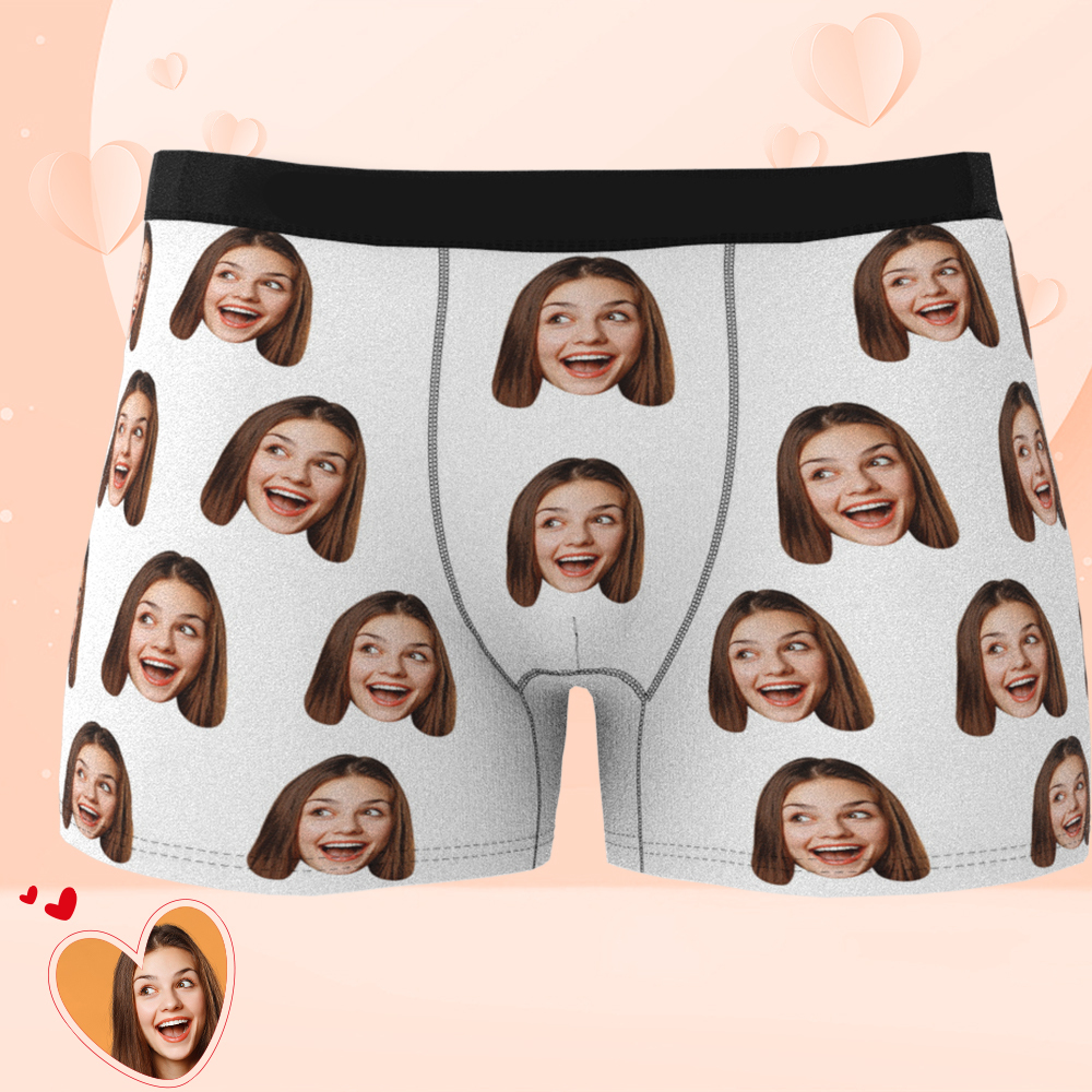 Men's Custom Colorful Face Boxer Shorts - MyFaceBoxerAU