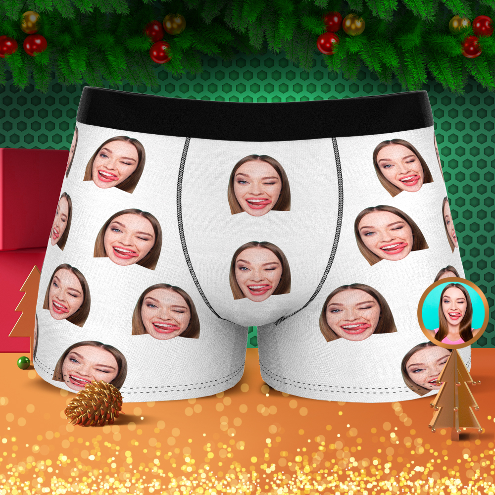 Men's Custom Colorful Face Boxer Shorts - MyFaceBoxerAU