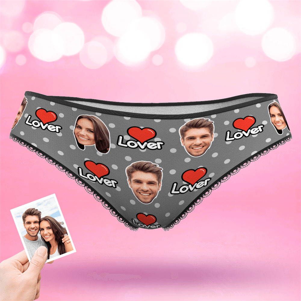 Custom Face Colorful Womens Panties-Lover - MyFaceBoxerAU