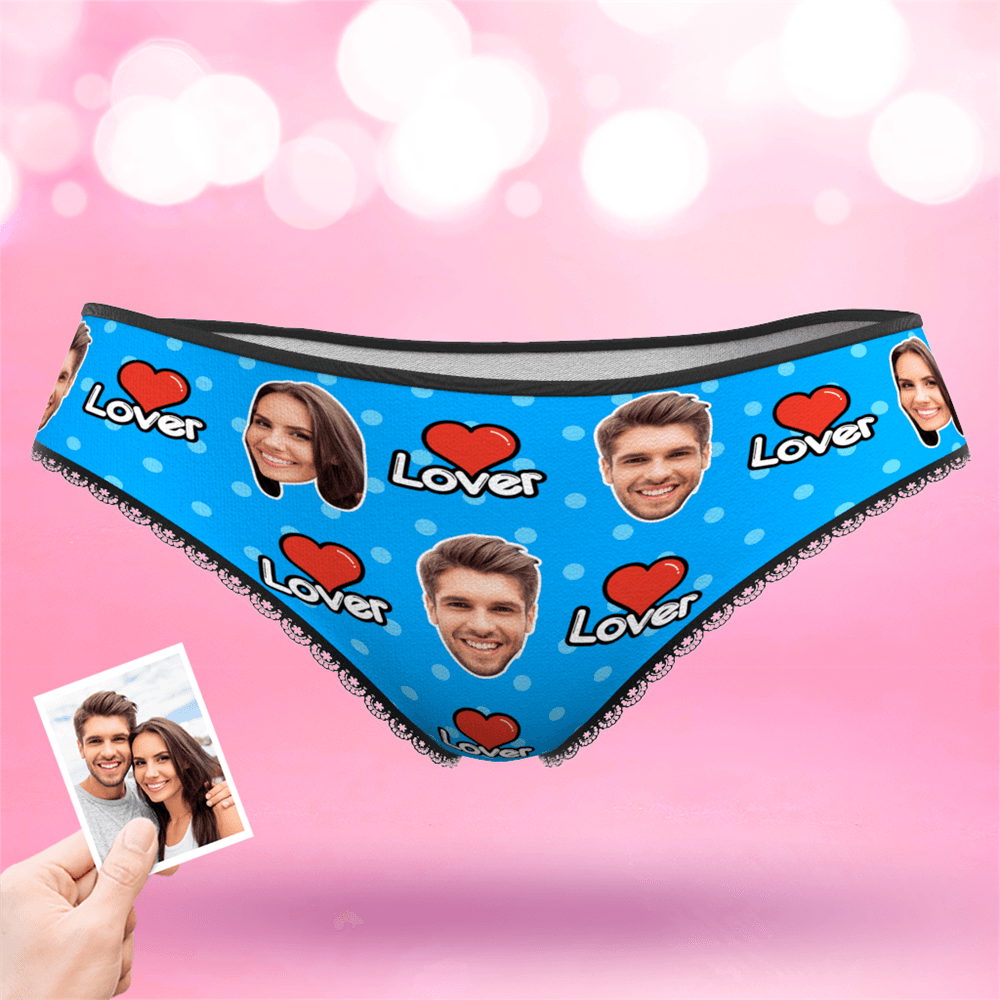 Custom Face Colorful Womens Panties-Lover - MyFaceBoxerAU