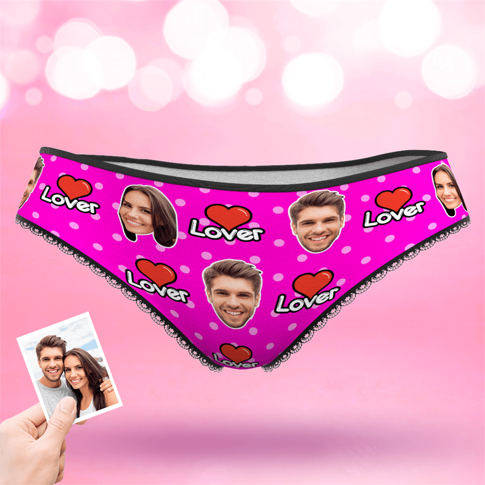 Custom Face Colorful Womens Panties-Lover - MyFaceBoxerAU