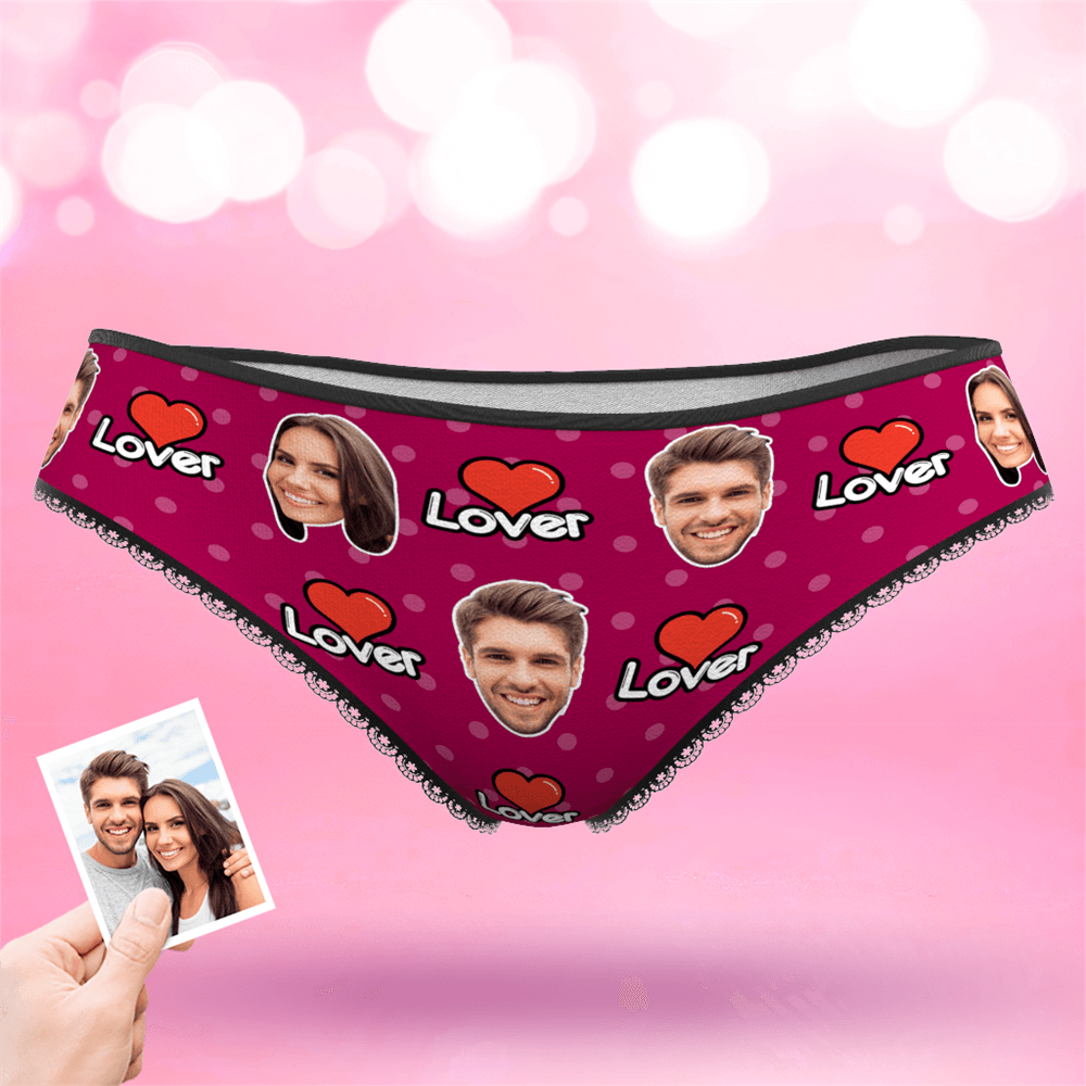Custom Face Colorful Womens Panties-Lover - MyFaceBoxerAU