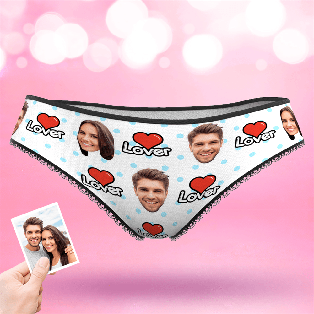 Custom Face Colorful Womens Panties-Lover - MyFaceBoxerAU