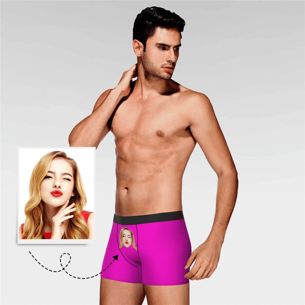 Custom Men's Face Colorful Boxer Shorts - Choose Your Style - MyFaceBoxerAU