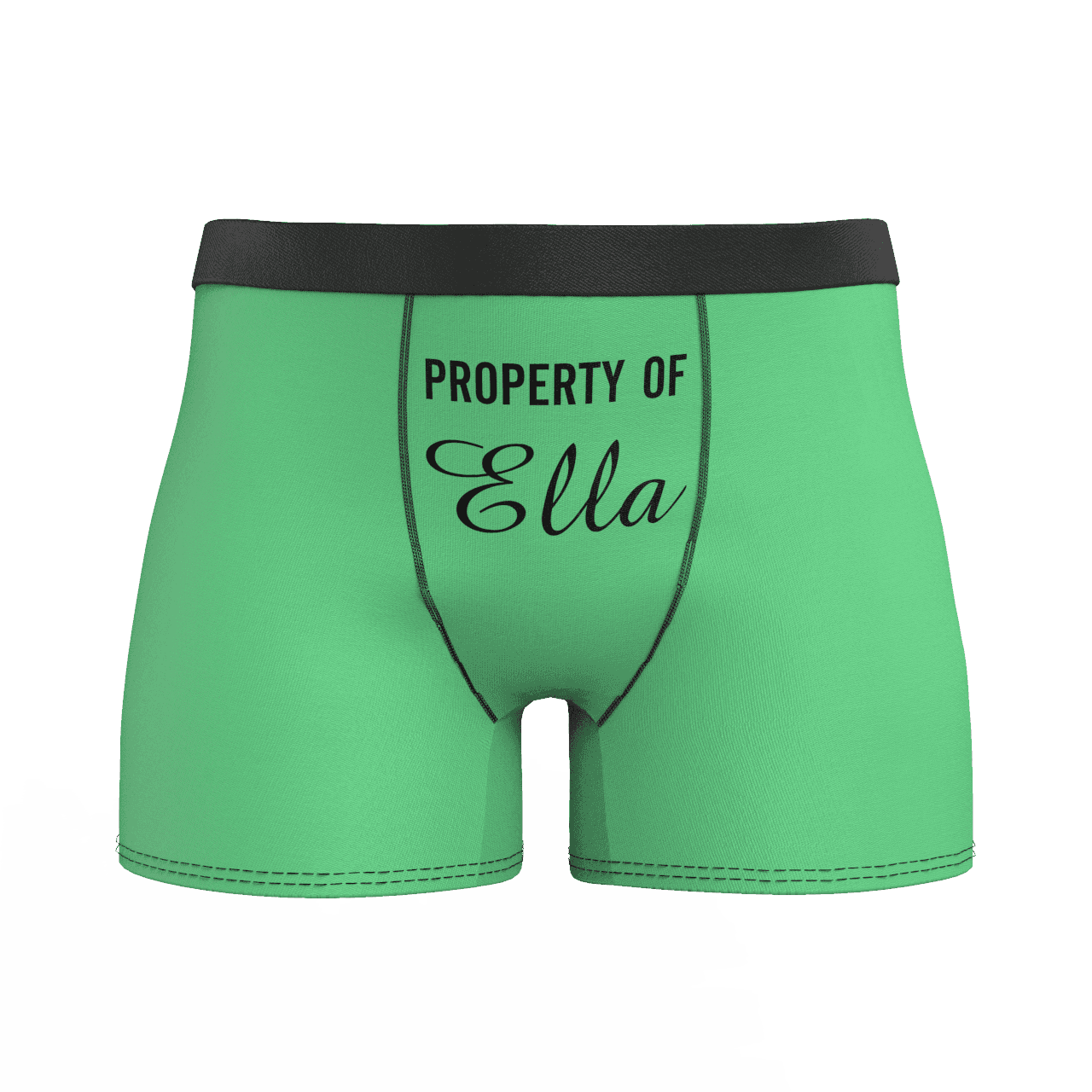 Men's Personalized Name Colorful Property of Boxer Shorts - MyFaceBoxerAU