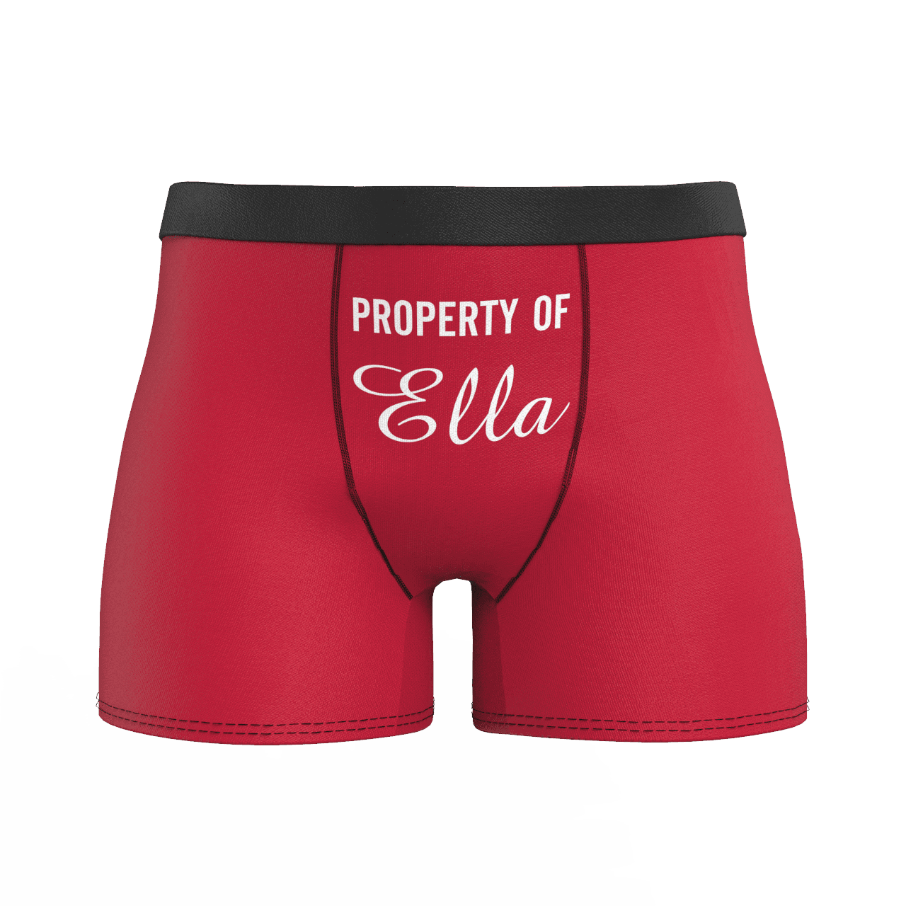 Men's Personalized Name Colorful Property of Boxer Shorts - MyFaceBoxerAU